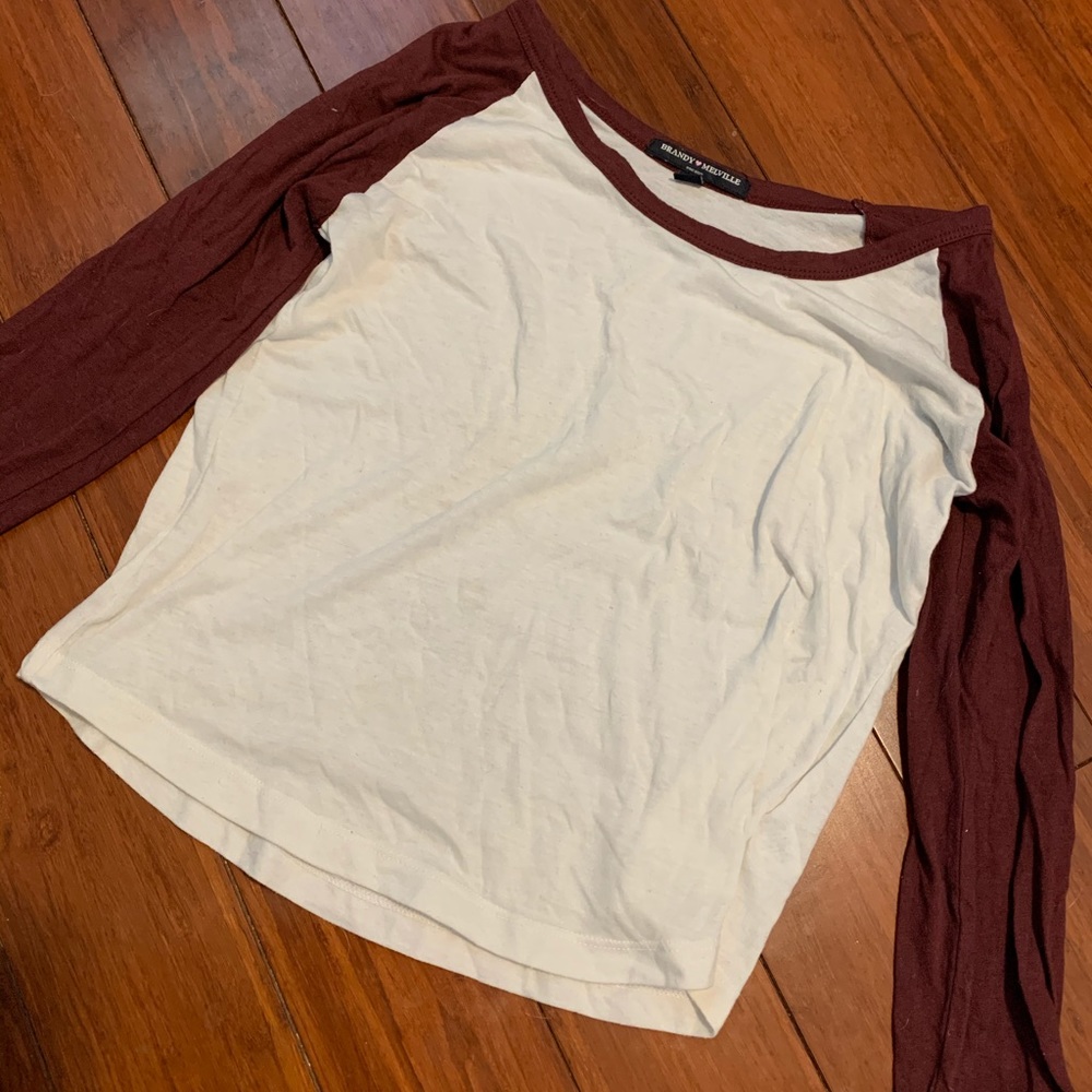 Brandy Melville ringer shirt